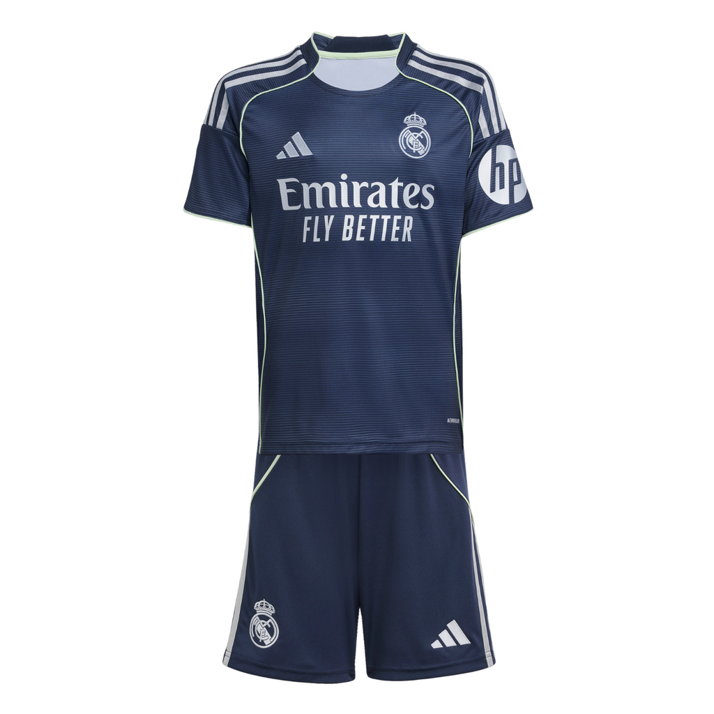 adidas Real Madrid Youth Away Soccer Kit 25/26 - Moisture-Wicking, Stadium-Inspired Design