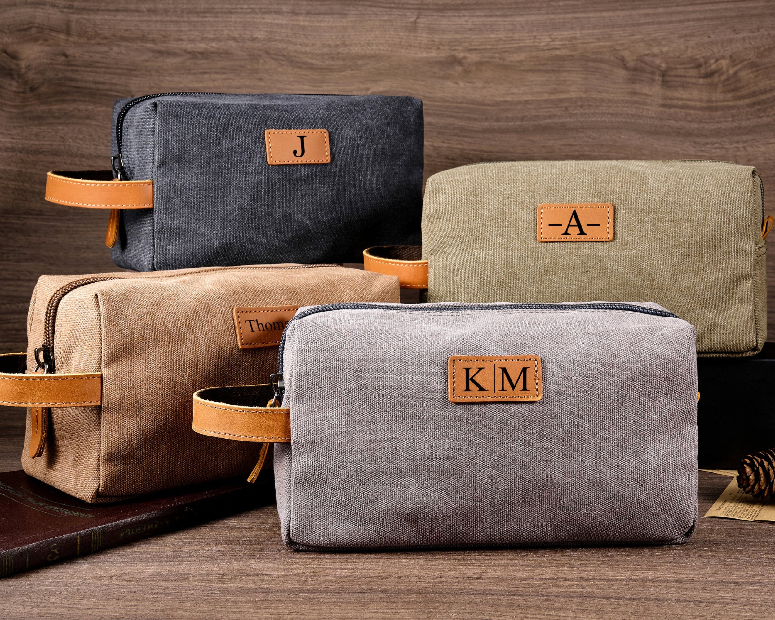 Custom Canvas Men's Toiletry Bag