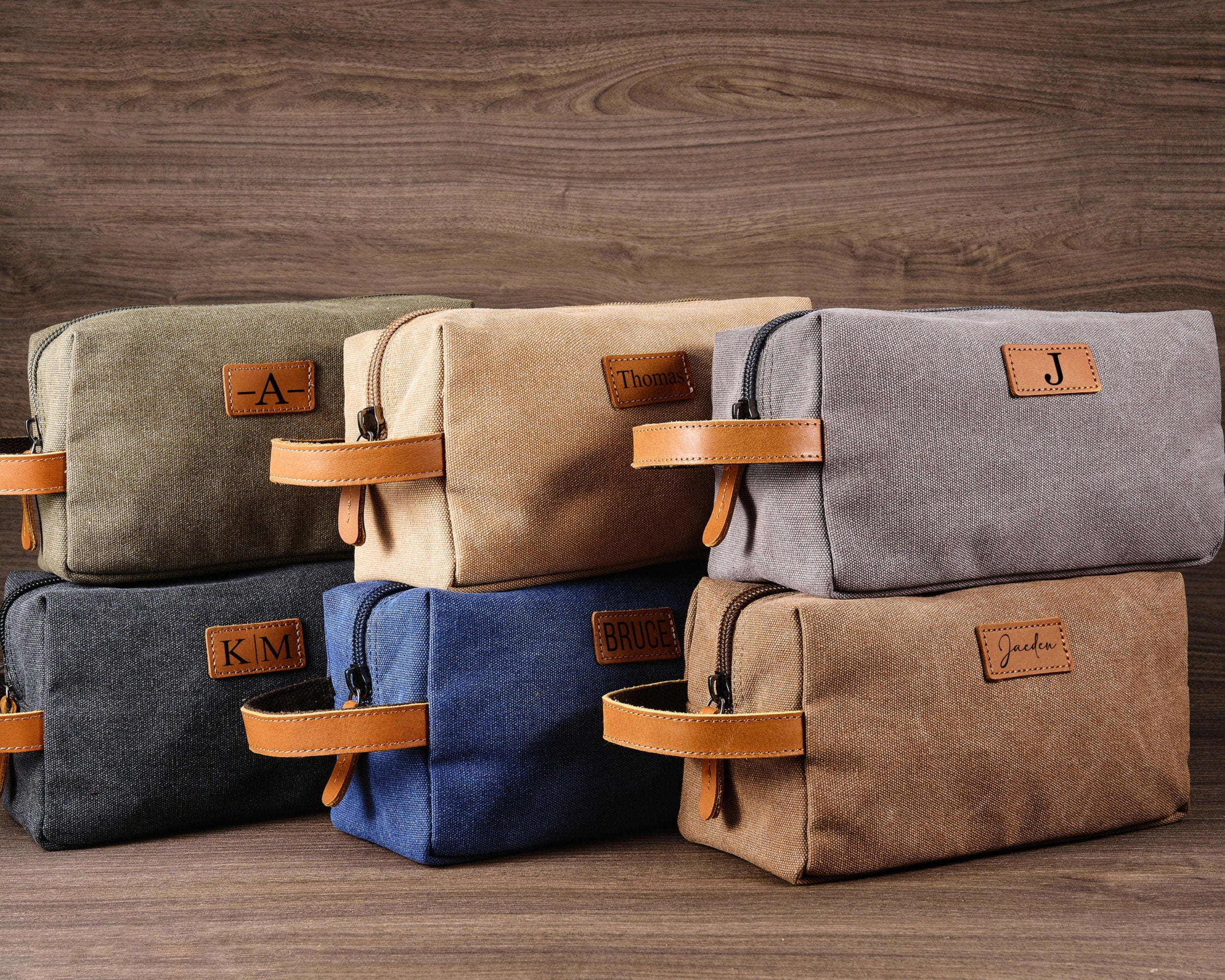 Custom Canvas Men's Toiletry Bag