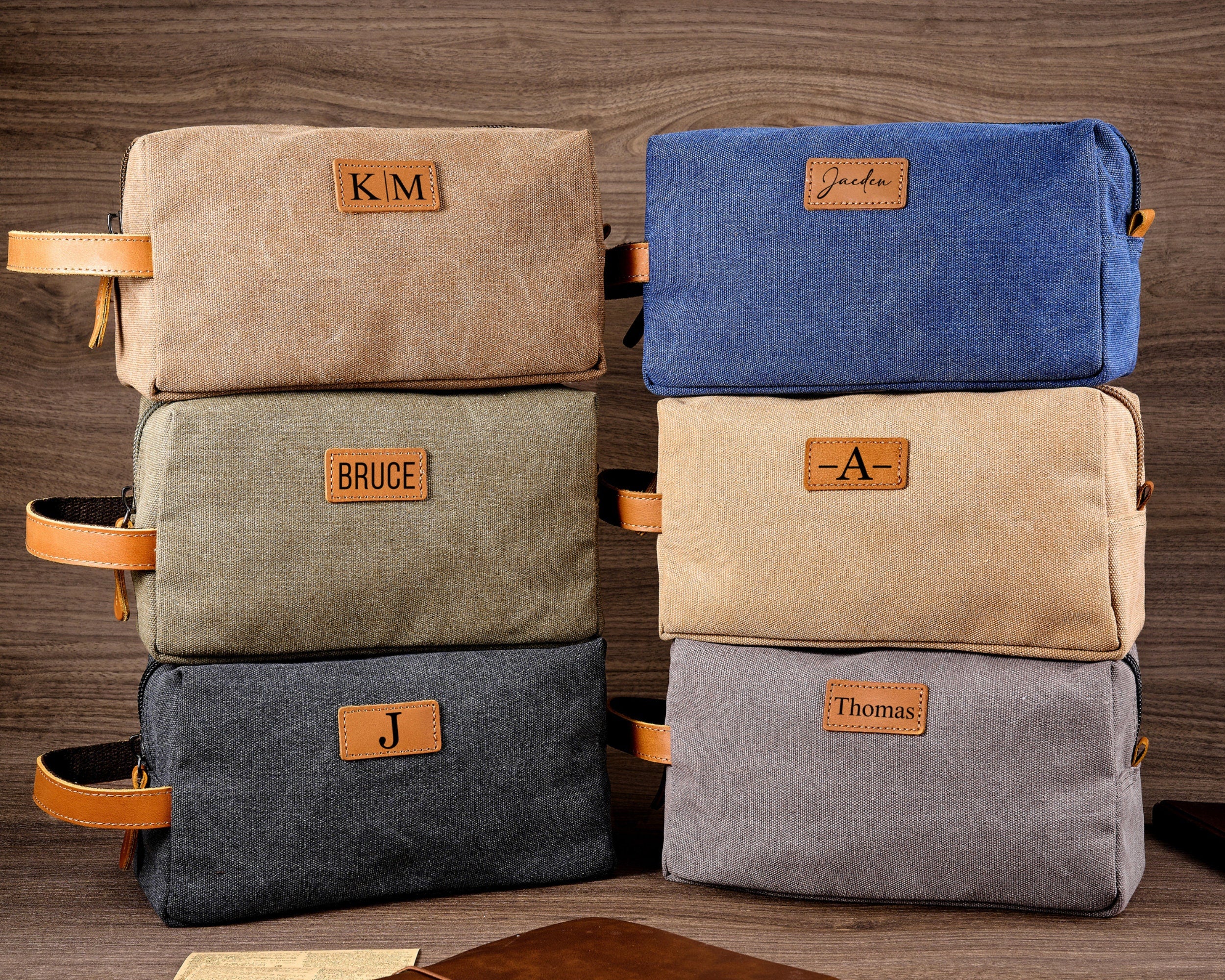 Custom Canvas Men's Toiletry Bag