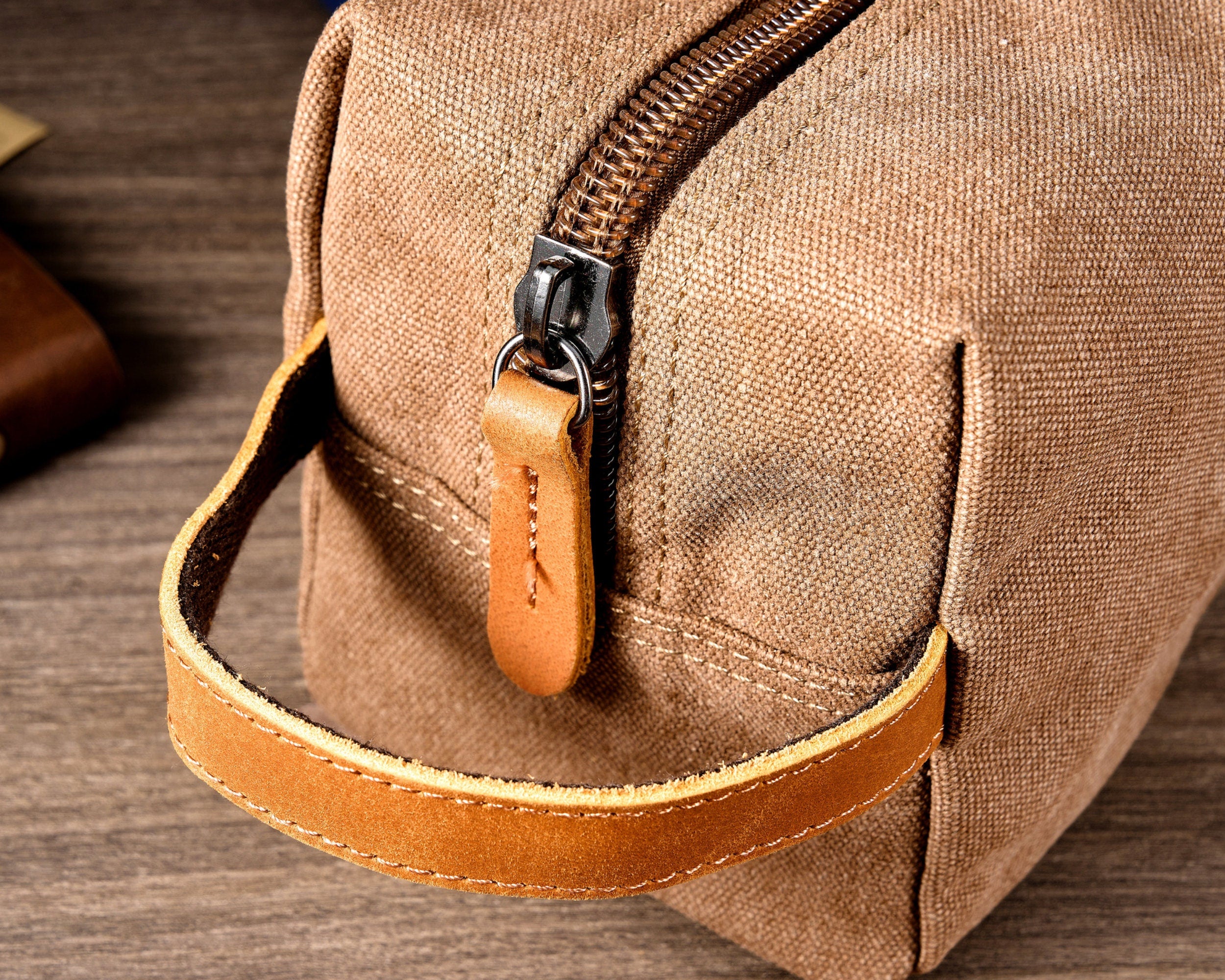 Custom Canvas Men's Toiletry Bag
