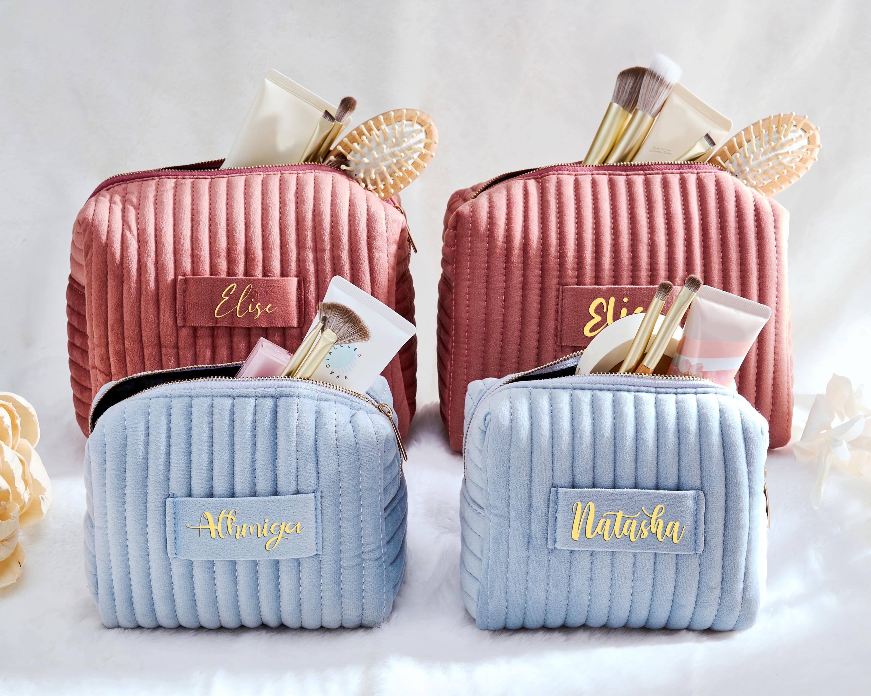 Custom Makeup Bag, Bride Toiletry Bag