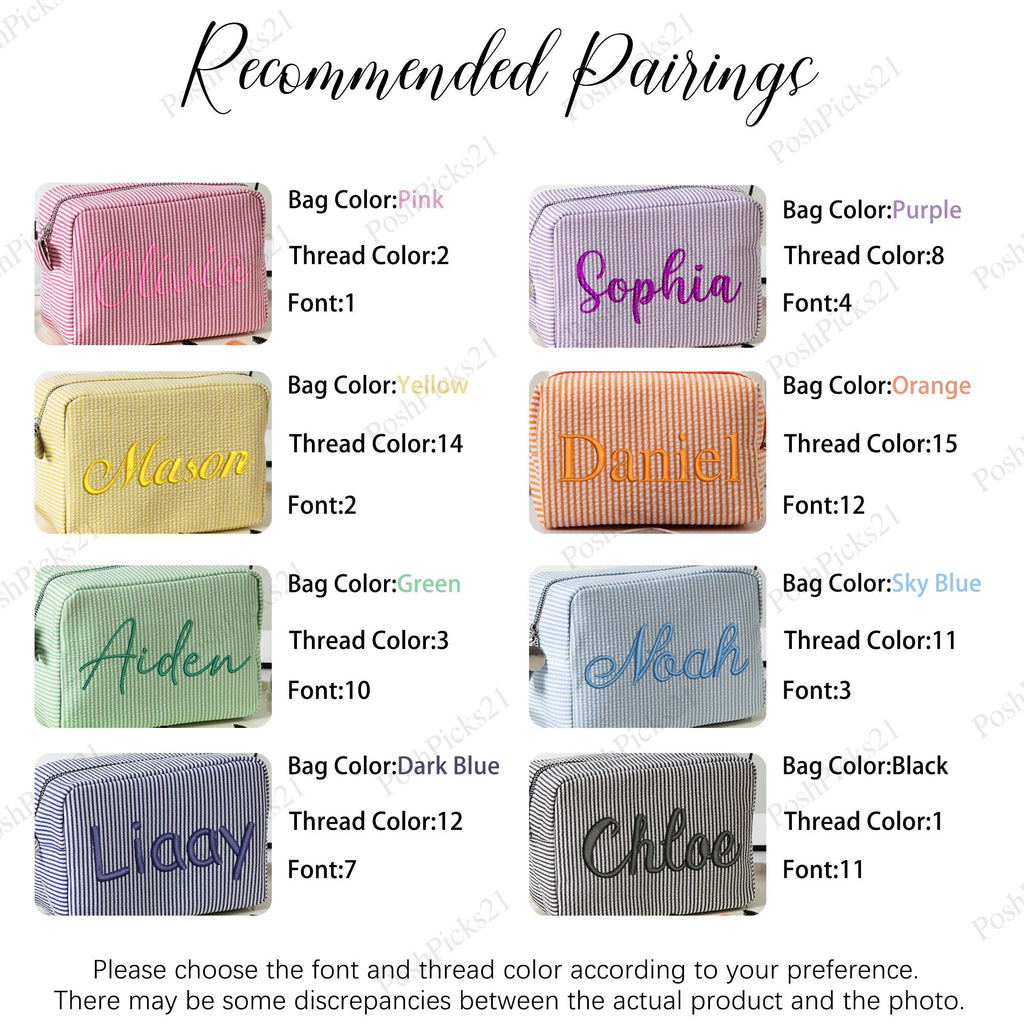 Monogrammed Toiletry Bag, Makeup Bag