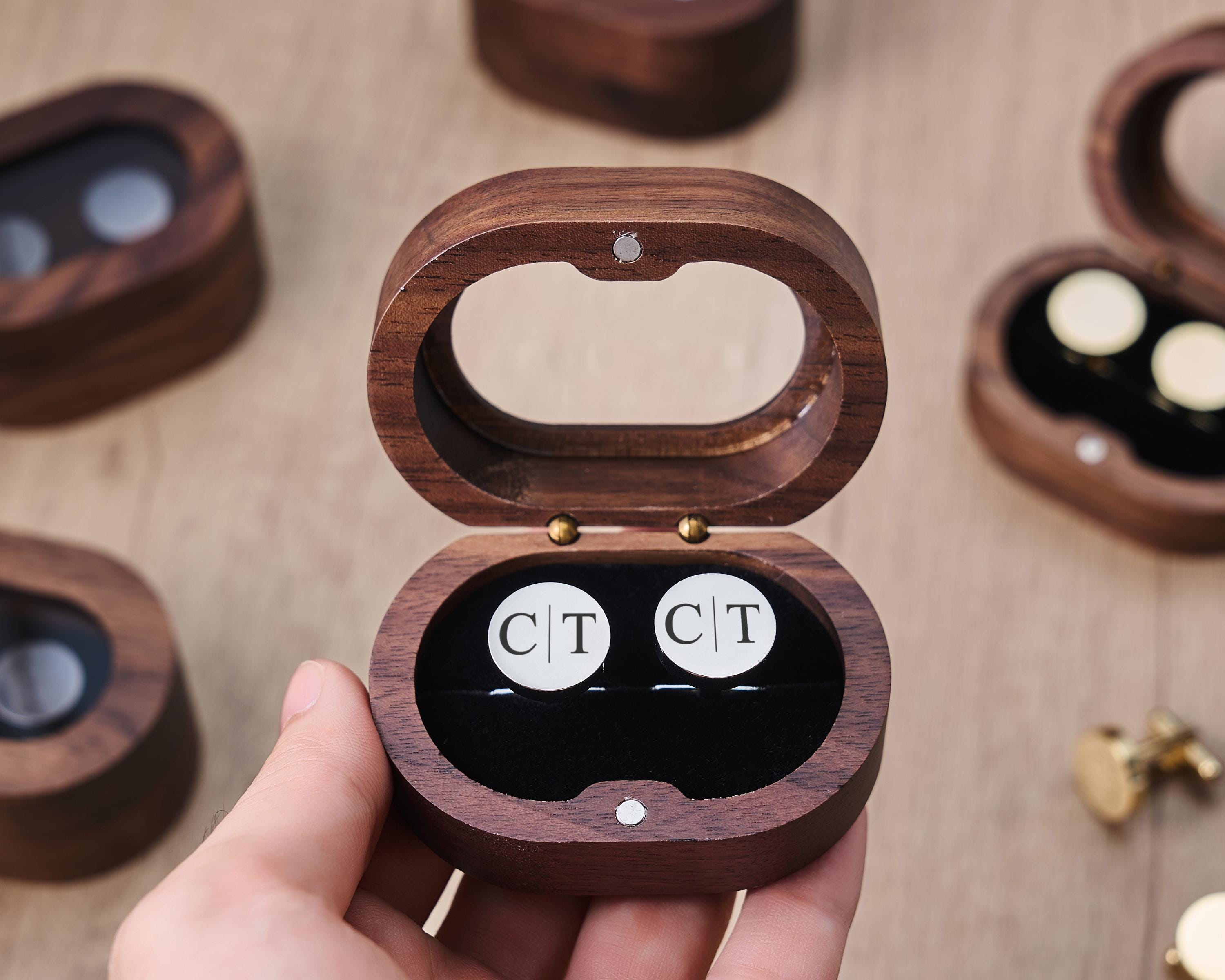 Groomsmen Gifts, Custom Groomsmen Cufflinks Set