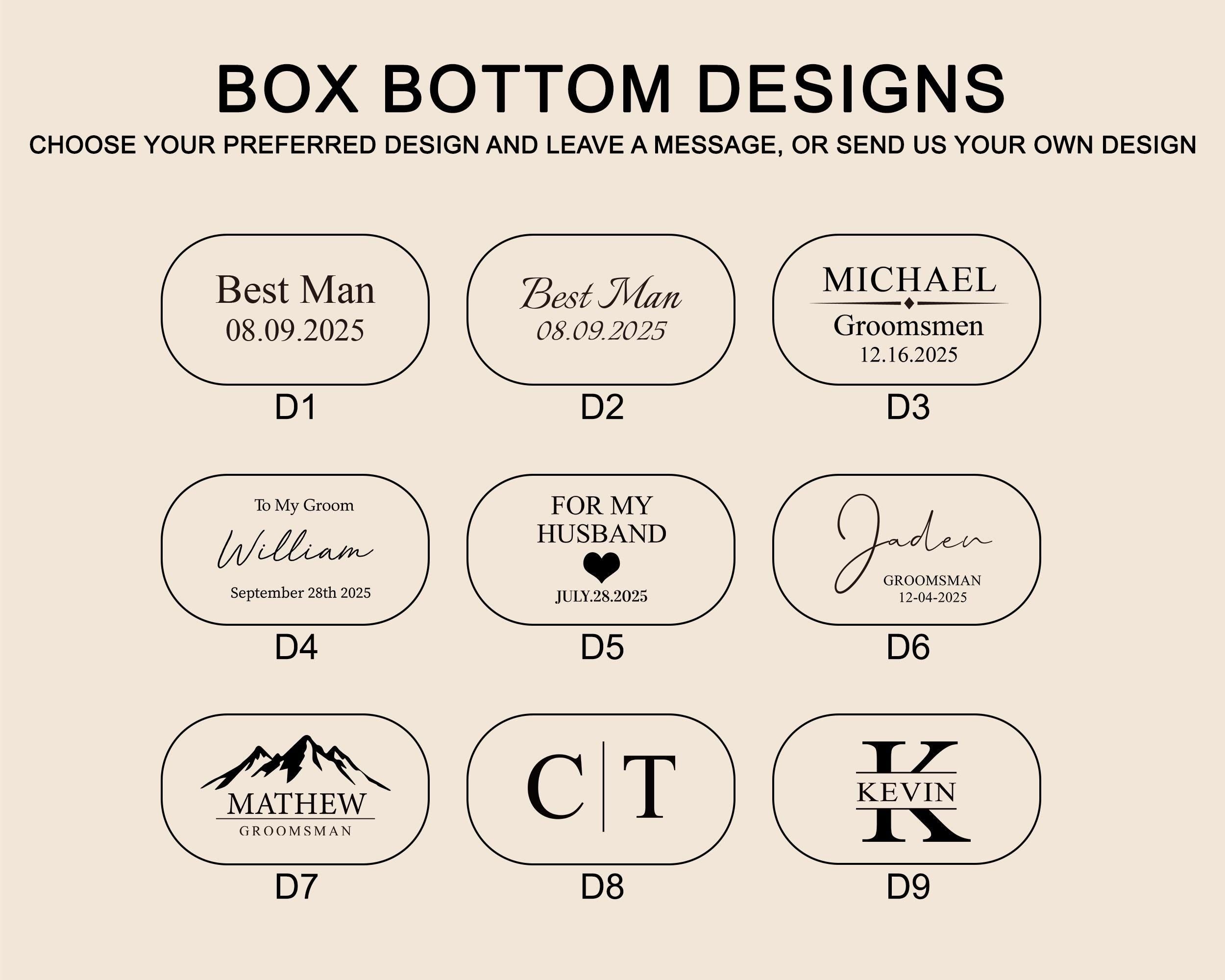Groomsmen Gifts, Custom Groomsmen Cufflinks Set