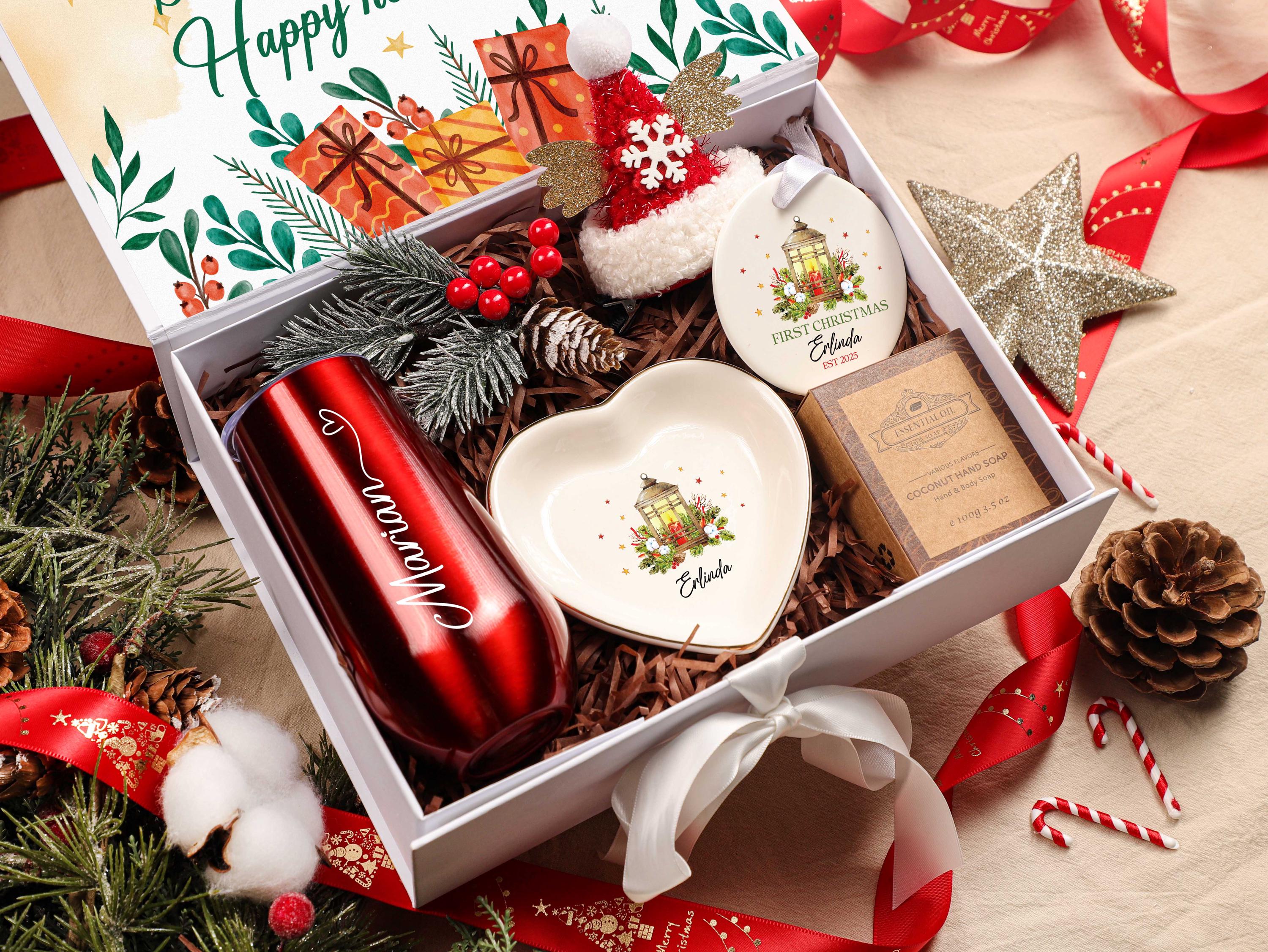 Personalized Christmas Gift Box - Custom Holiday Gift for Women & Best Friends