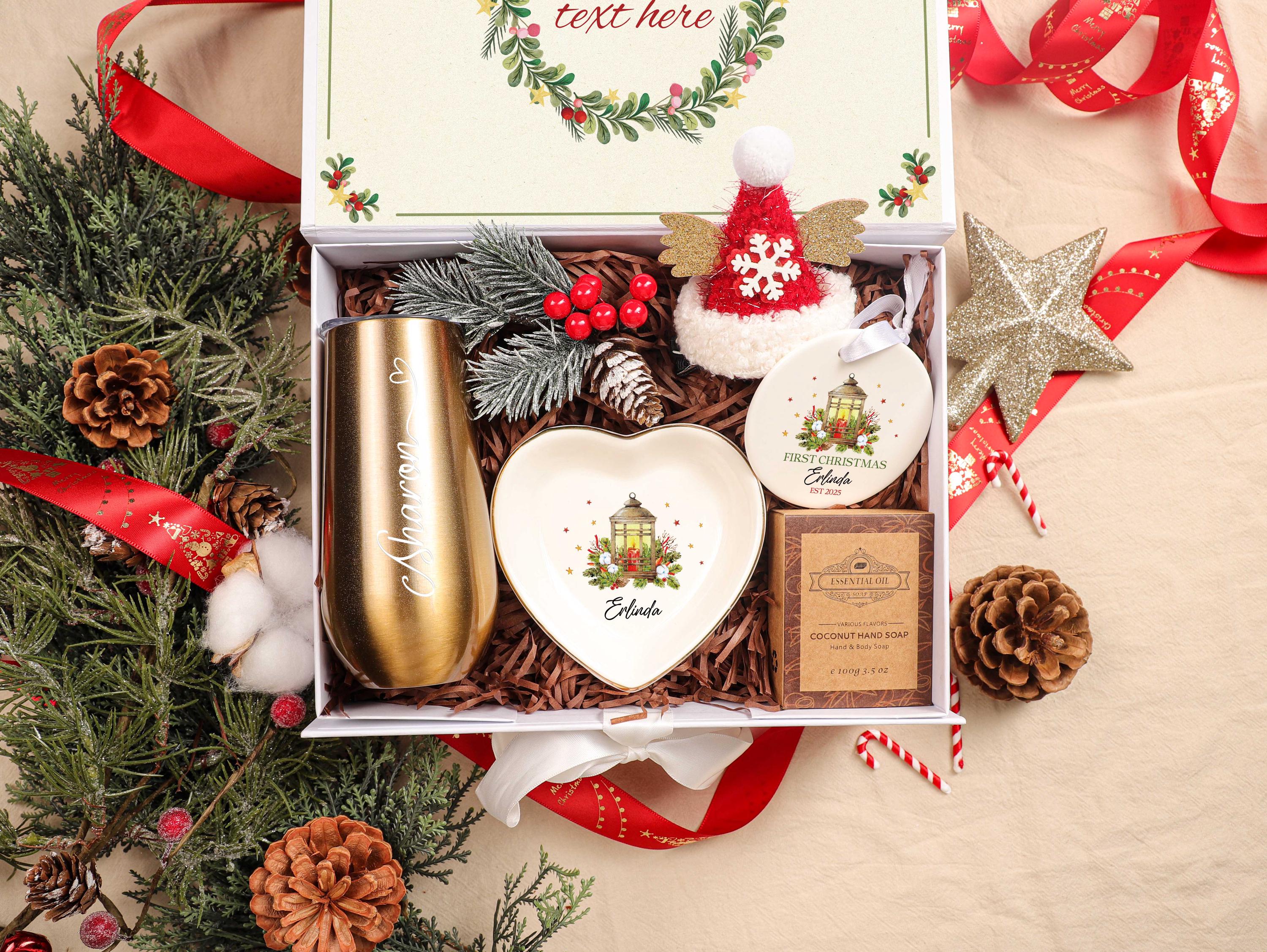 Personalized Christmas Gift Box - Custom Holiday Gift for Women & Best Friends