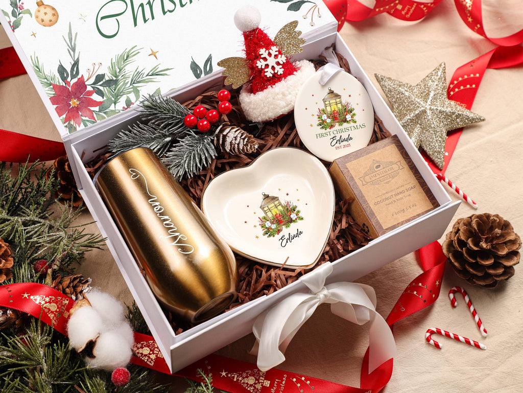 Personalized Christmas Gift Box - Custom Holiday Gift for Women & Best Friends
