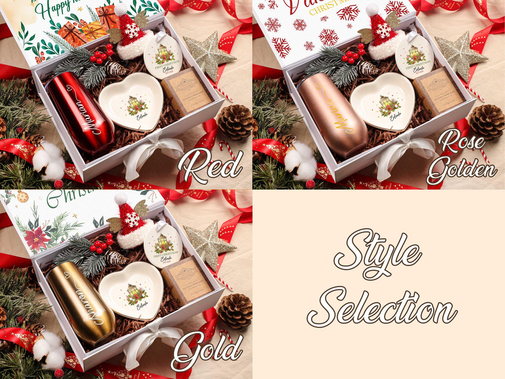 Personalized Christmas Gift Box - Custom Holiday Gift for Women & Best Friends
