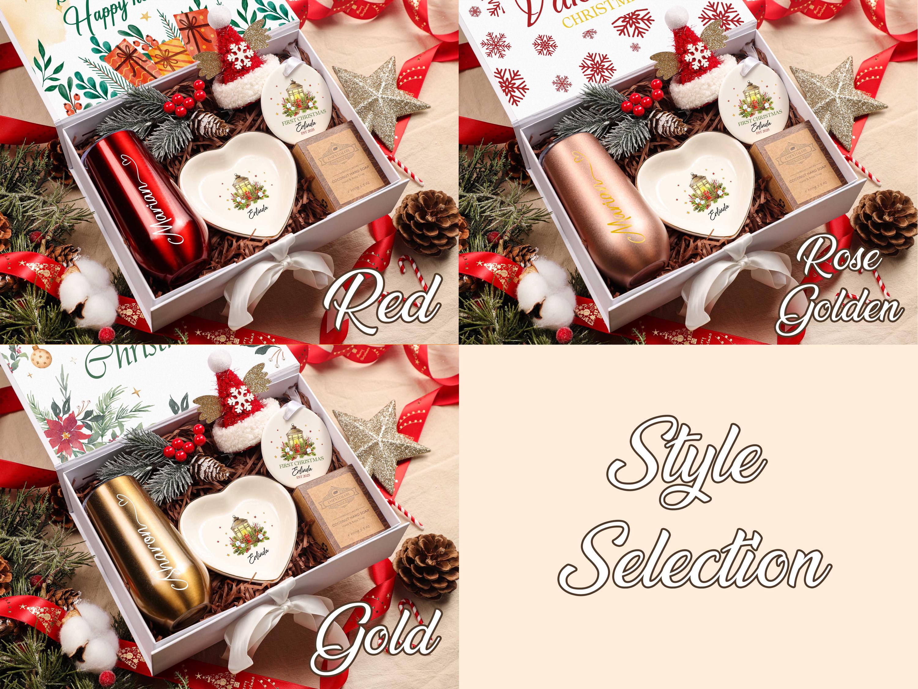 Personalized Christmas Gift Box - Custom Holiday Gift for Women & Best Friends