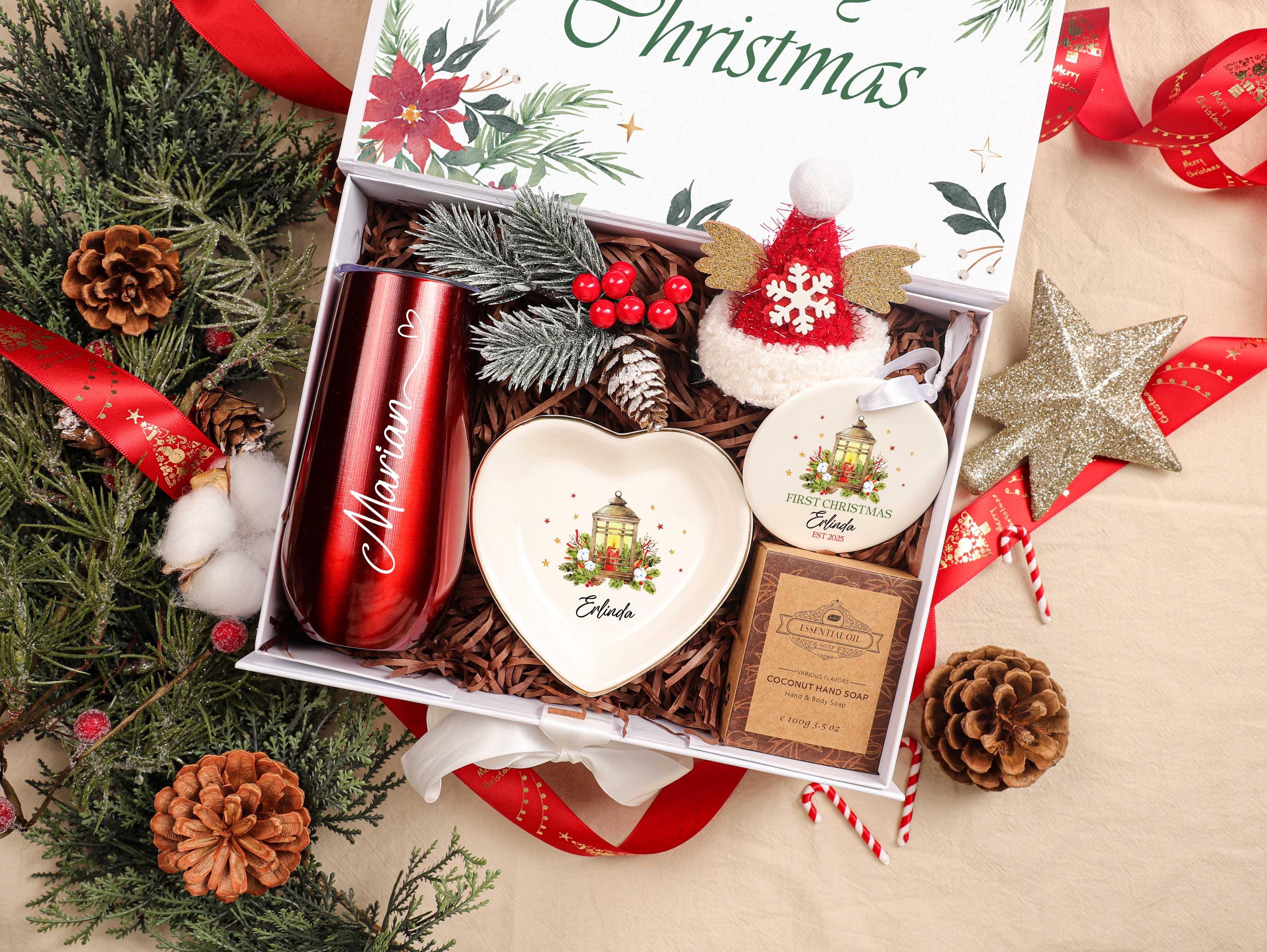 Personalized Christmas Gift Box - Custom Holiday Gift for Women & Best Friends