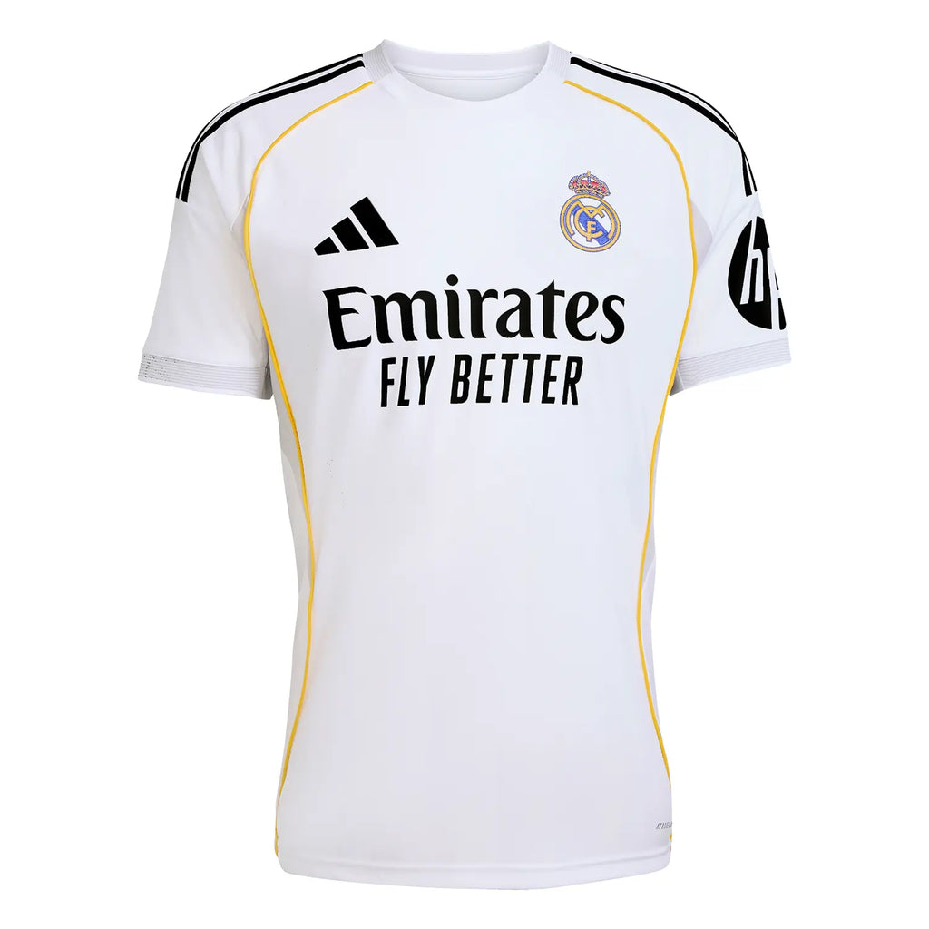 Adidas Real Madrid Home Jersey 25/26 - Men's Soccer Shirt with Aeroready Technology